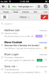 Nouvelle interface Gmail Offline et Mobile